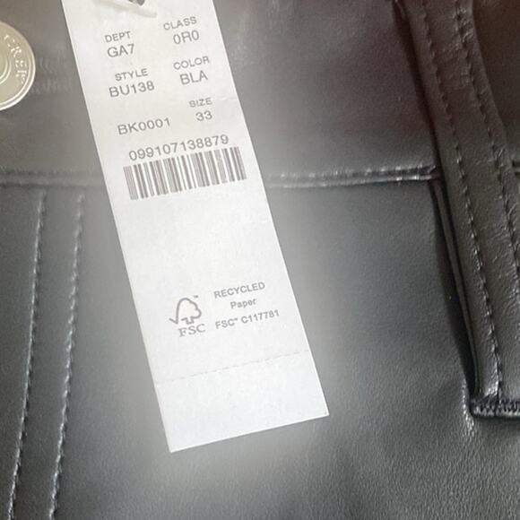 J. Crew black faux leather Slim wide-leg pant - Picture 10 of 15